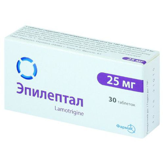 Эпилептал таблетки 25 мг №30